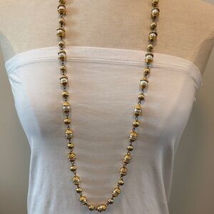Vintage faux, pearl and gold findings necklace